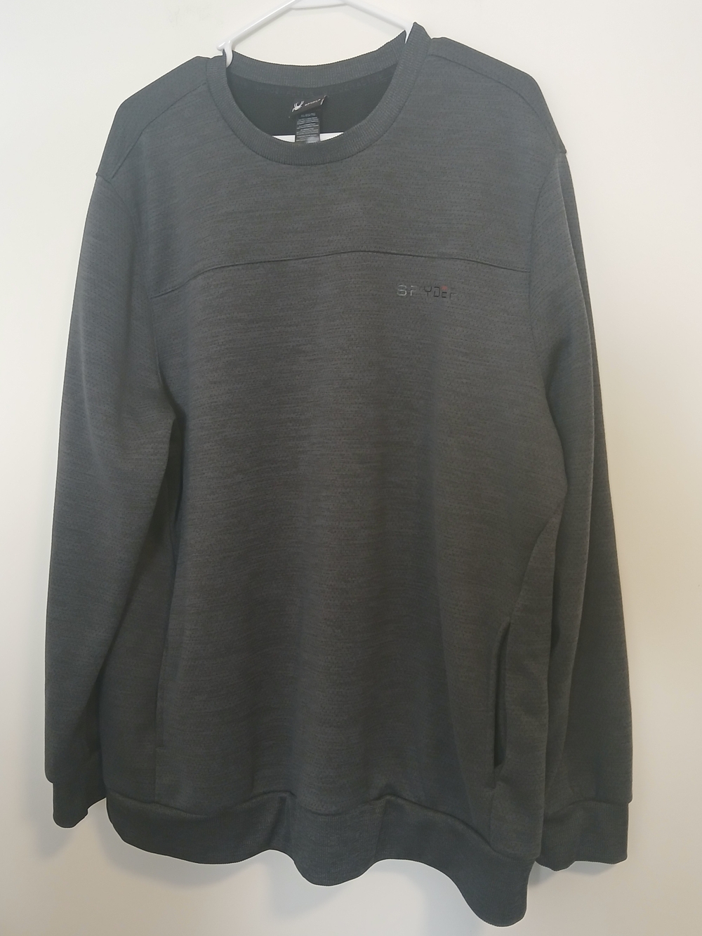 Spyder Men's Dark Charcoal Crew Sweatshirt